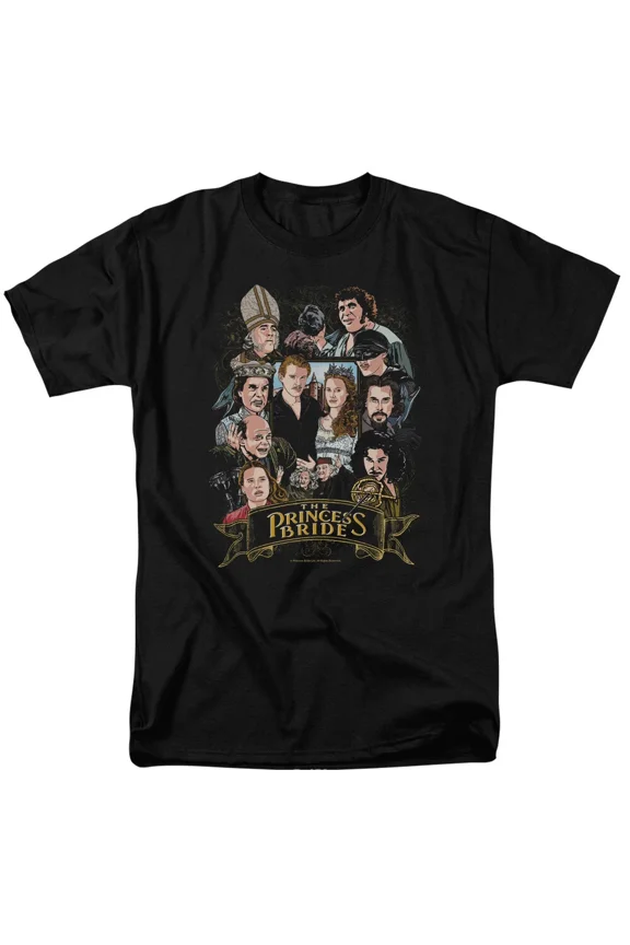 RARE The Princess Bride Players T Shirt Mens Licensed 80s Movie Tee Westley Black