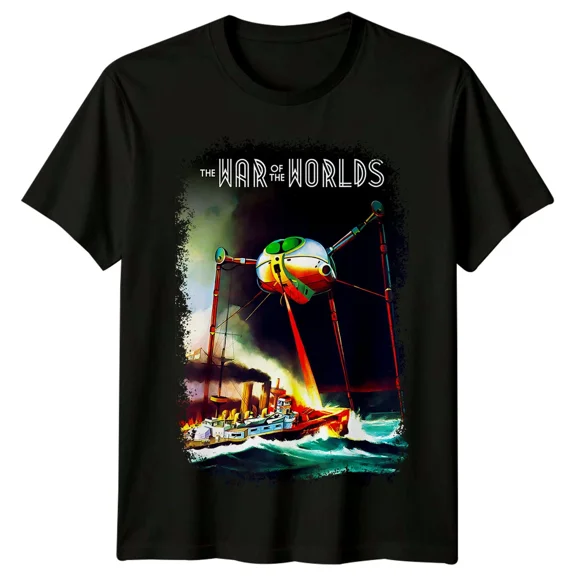 RARE The War of the Worlds (1953) Movie Poster Inspired T-Shirt Retro 50s Tee Unisex