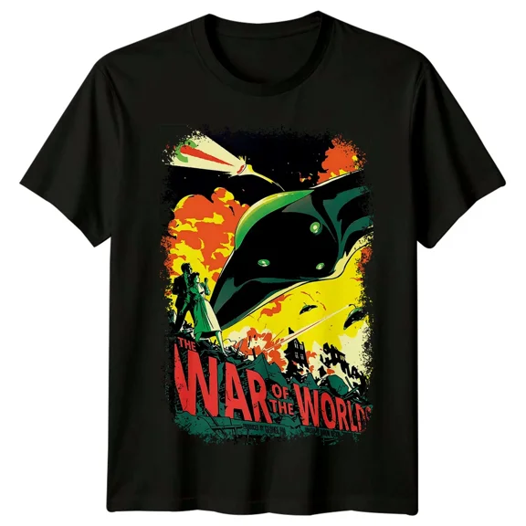 RARE The War of the Worlds (1953) Movie Poster Inspired T-Shirt Retro Tee Unisex