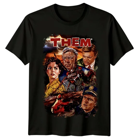 RARE Them! (1954) Movie Poster Inspired T-Shirt Retro 80s Tee