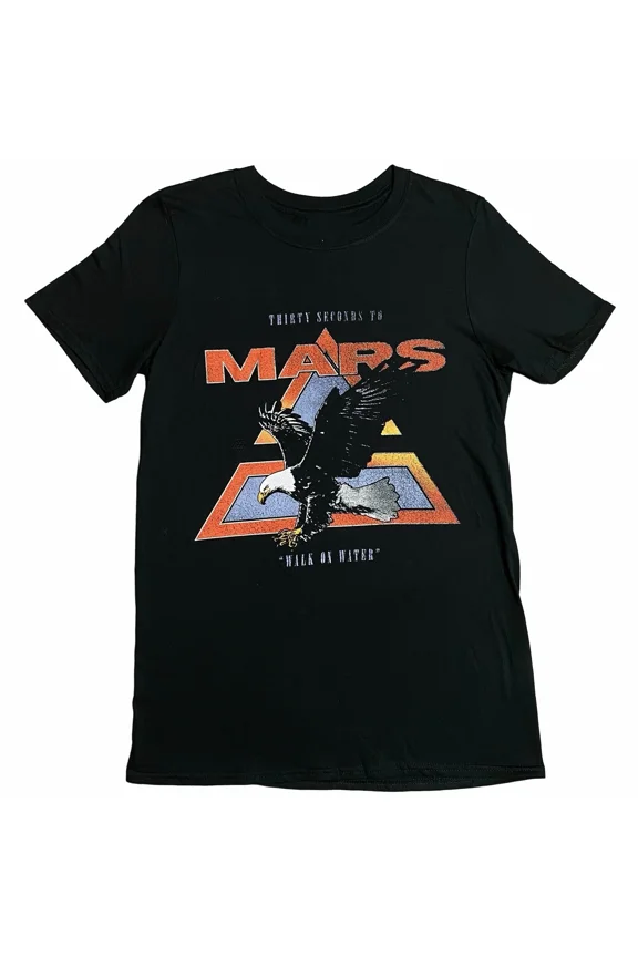RARE Thirty Seconds To Mars Walk On Water T Shirt Black All Size S-5XL FF341