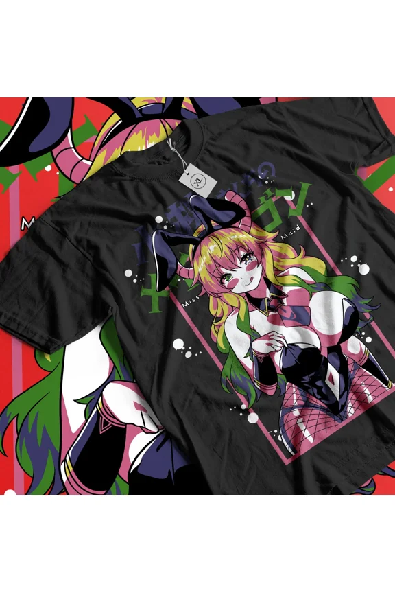 RARE Tohru T-shirt Kobayashi-san Chi no Maid Dragon Girl waifu anime Shirt All Size
