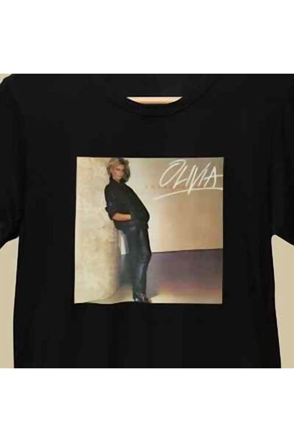 RARE Totally Hot LP Vinyl Cover (White Logo) Olivia Newton-John Graphic T-Shirt by Pa
