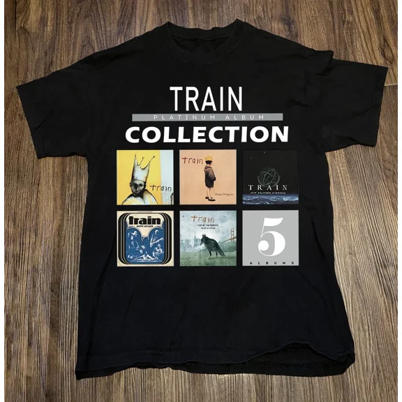 RARE Train Band Platinum Album Collection Unisex T-Shirt All Size AL429