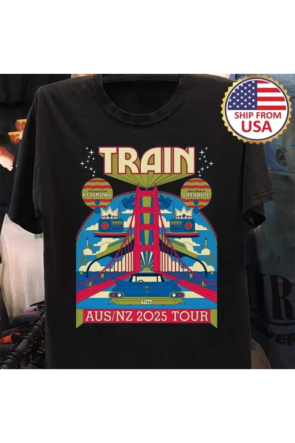RARE Train Band Tour band T Shirt All Size S M L 2345XL Short sleeve NA6794