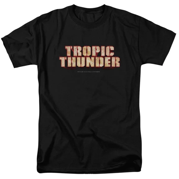 RARE Tropic Thunder Title T Shirt Mens Licensed Comedy Movie Tee Black