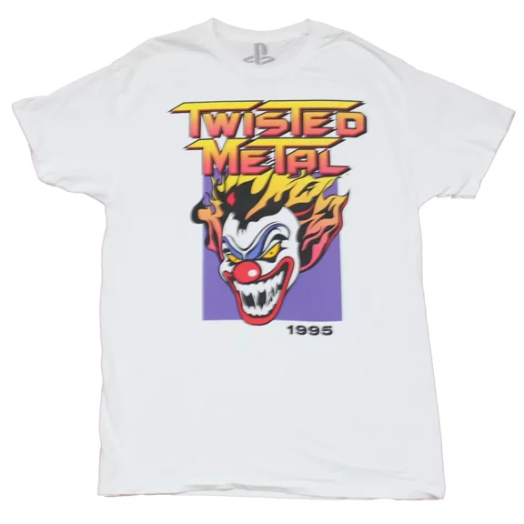 RARE Twisted Metal Mens T-Shirt - 1995 Smiling Sweet Tooth Image