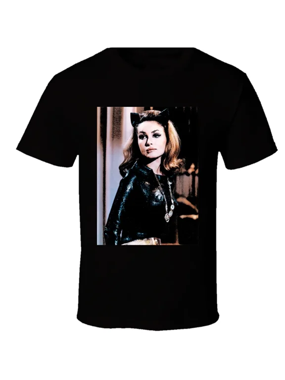 RARE VTG Julie Newmar T-shirt Black Short Sleeve All Sizes S to 5XL JJ3975
