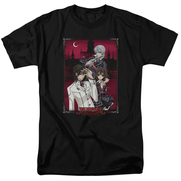 RARE Vampire Knight Castle Pose T Shirt Mens Licensed Cartoon Merchandise Black