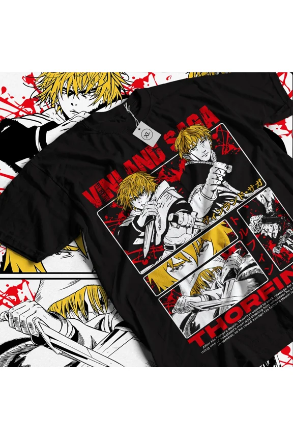 RARE Vinland Saga T-Shirt Thorfinn Vinland Askeladd Anime Exclusive Shirt All Size