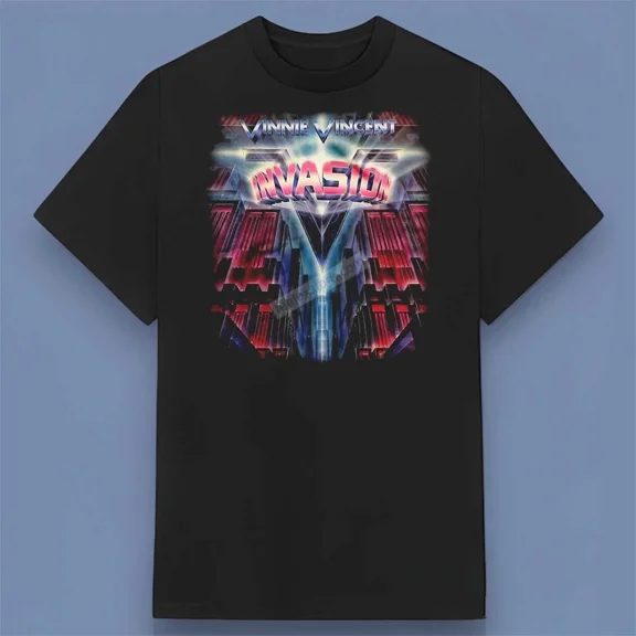 RARE Vinnie Vincent Invasion Music Band T-Shirt Size S-4XL Fans Gift