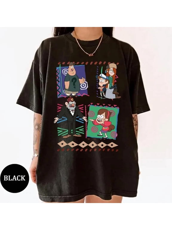 RARE Vintage 90s Gravity Falls T-Shirt, Mabel Dipper Wendy Soos Tee, Grunkle Stan Shi