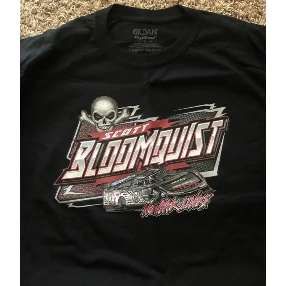RARE Vintage 90s Scott Bloomquist Late Model Racing T-Shirt, Scott Bloomquist Shirt