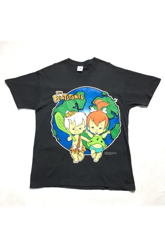 RARE Vintage 90s The Flinstone Cartoon shirt Cotton Full Size S to 5XL SE077