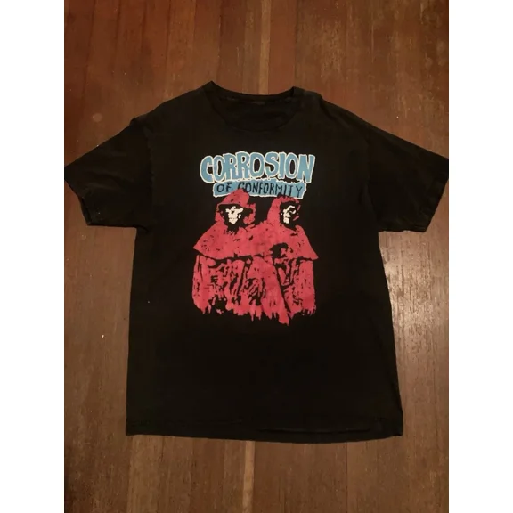 RARE Vintage Corrosion Of Conformity T-Shirt Black Cotton All Size HRN87