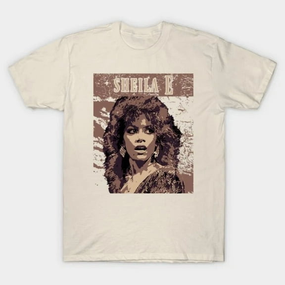RARE Vintage T-Shirt For Fan - Sheila E 80s All Size Unisex Short Sleeve SE408