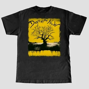 RARE Vtg Days Of The New Band Short Sleeve Cotton Black Full Size Shirt