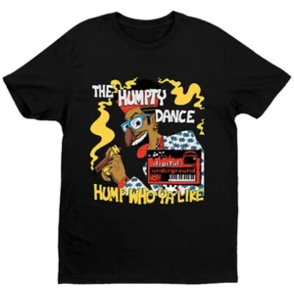 RARE Vtg Digital Underground The Humpty Dance Cotton S-5XL Black Unisex Shirt J686