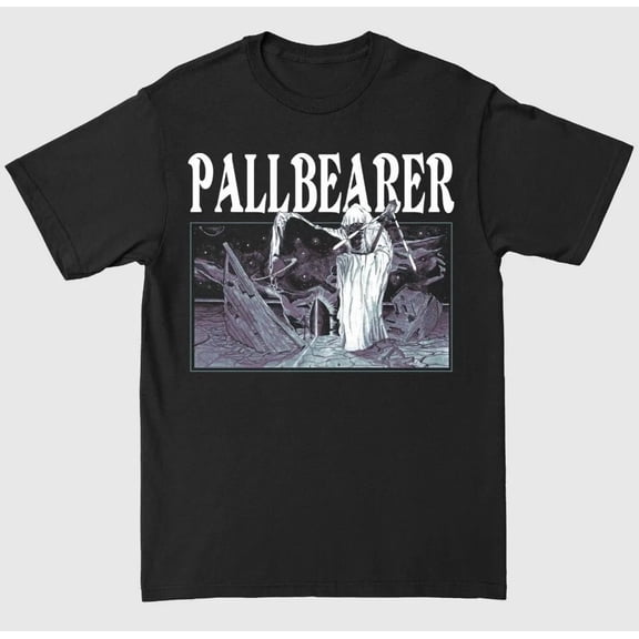 RARE Vtg PALLBEARER Band Heavy Cotton Black Full Size Men Women T Shirt BL1383