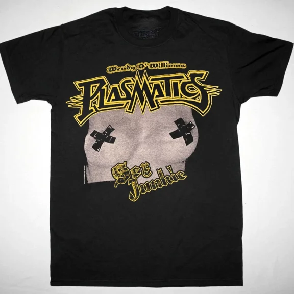RARE Vtg PLASMATICS Music Band Cotton S-5XL Unisex Black Tee Shirt AG312