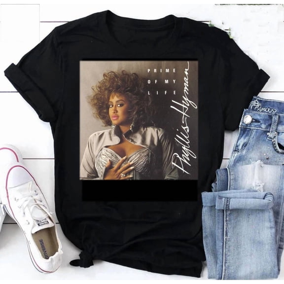 RARE Vtg Phyllis Hyman Prime of My Life Tee Shirt All Size S2345XL LL869