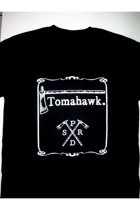 RARE Vtg Tomahawk Band Album Music Cotton Black All Size T Shirt For Men IN635