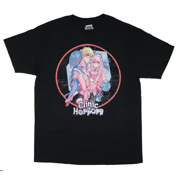 RARE Webtoon Men's Clinic Of Horrors Character Design T-Shirt