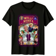 STREETEDGE FASHION RARE Willy Wonka & the Chocolate Factory (1971) Movie Poster Inspired T-Shirt Retro
