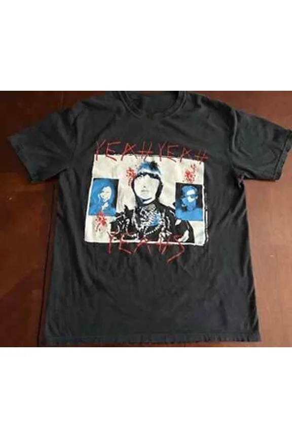 RARE Yeah Yeah Yeahs T-Shirt Black Cotton All size S-5XL Retro