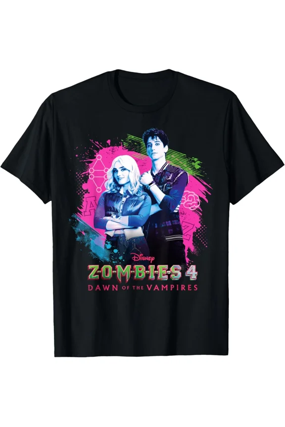 RARE ZOMBIES 4 T-Shirt, Dawn of the Vampires Movie Zed & Addison T-Shirt