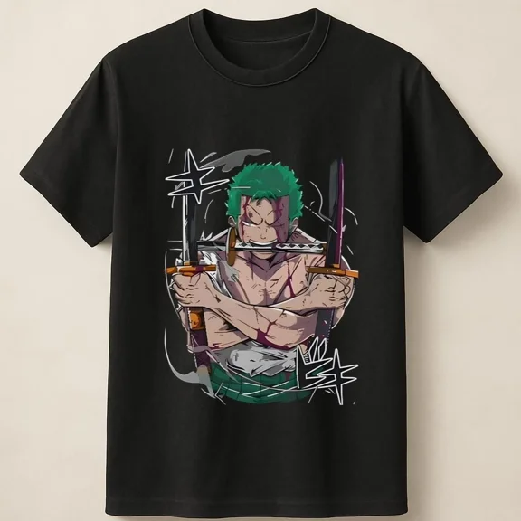 RARE Zoro Epic Action Scene Unisex T Shirt