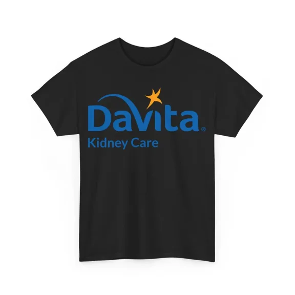 RARE davita Kidney Care funny Logo T-Shirt Size S-5XL Made in the USA