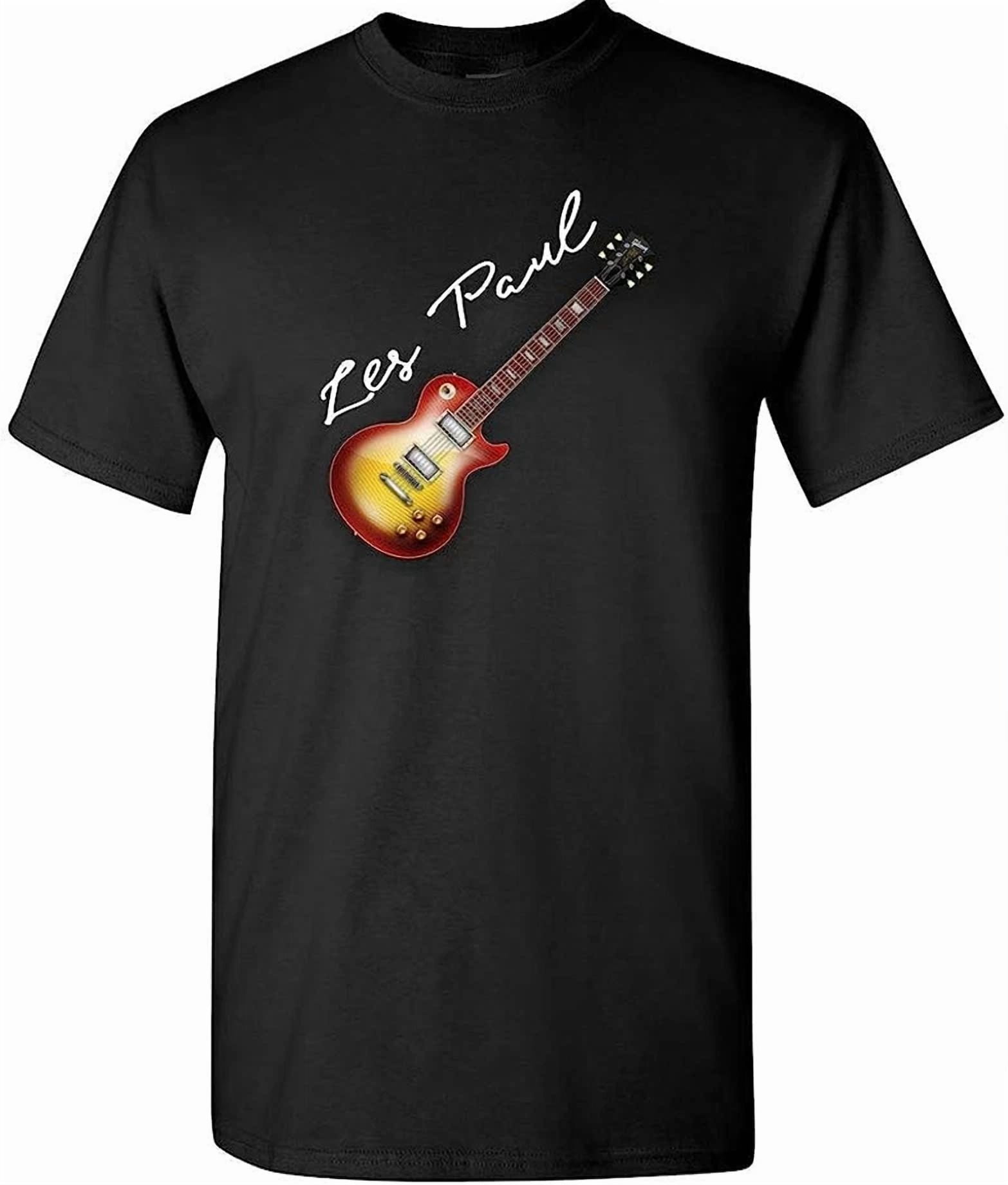 RARE guitarist Les Paul T-shirt black unisex Short sleeve all sizes S-5Xl XZ843