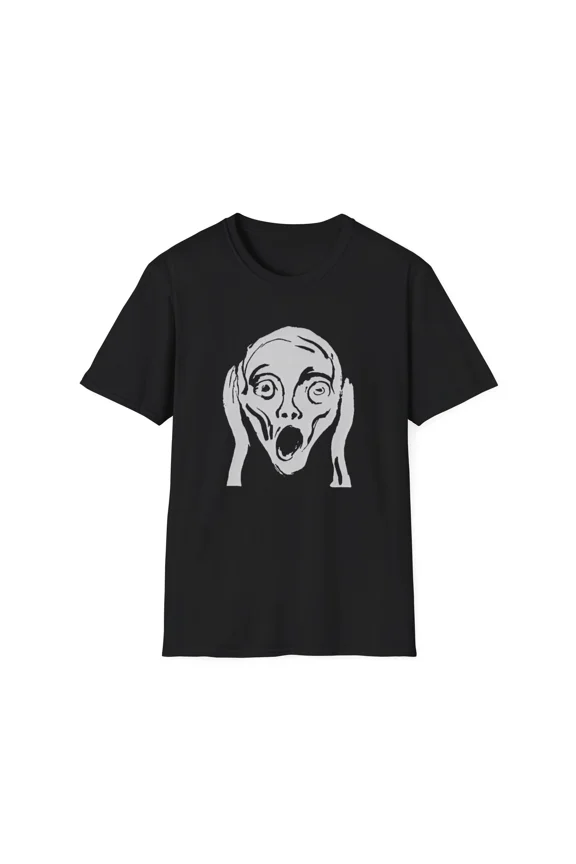 RARE late 1800's edvard munch's scream undated drawing tshirt