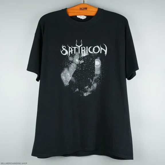 RARE vintage 2009 Satyricon t-shirt black metal