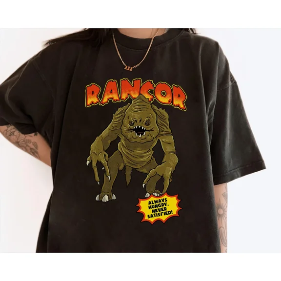 RARE vintage Rancor Always Hungry Never Satisfied Tee Unisex Adult Kid Shirt 422151