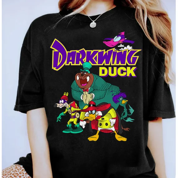 RARE vintage's Darkwing Duck Graphic T-Shirt Unisex Adult T-shirt Kid Tee 1233455