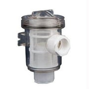 RARITAN ENGINEERING Raw Water Strainer Female Thread In/Out - Clear - 1.5in.