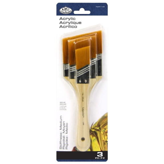 RART-145 | 3pc Golden Taklon Large Area Angular Brush Set
