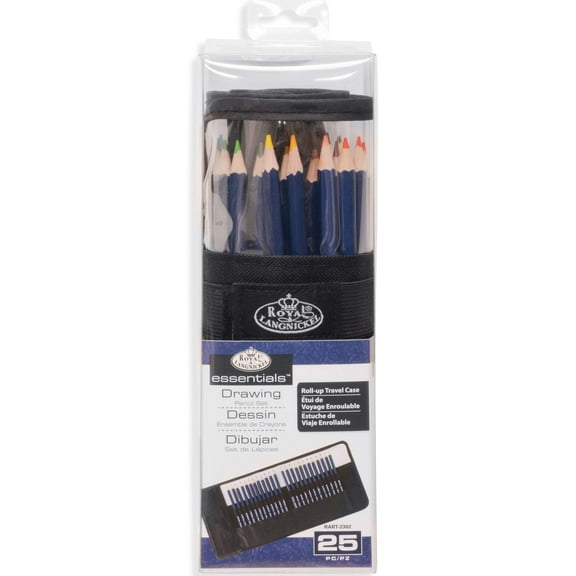 Royal & Langnickel Essentials 25pc Drawing Pencil Set with Case