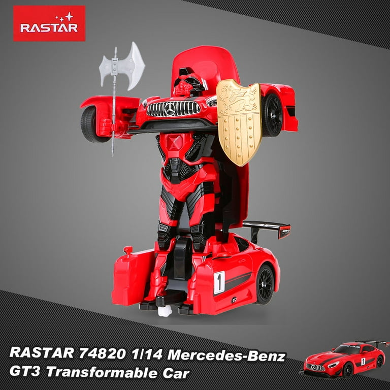 ロボット LBUILD TRANS-AM RASER 2021 RASTAR 74820 1/14 2.4G 2CH Mercedes-Benz AMG GT3 Transformable Car