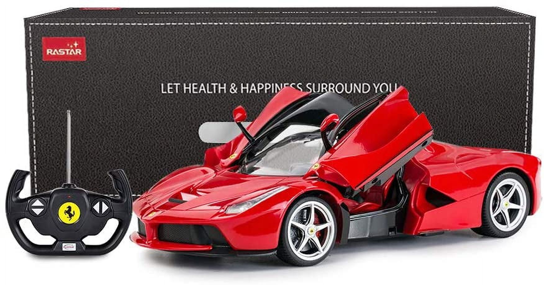 Rastar RC Car | 1/14 Scale Ferrari LaFerrari Radio Remote Control R/C Toy  Car Model Vehicle for Boys Kids, Red