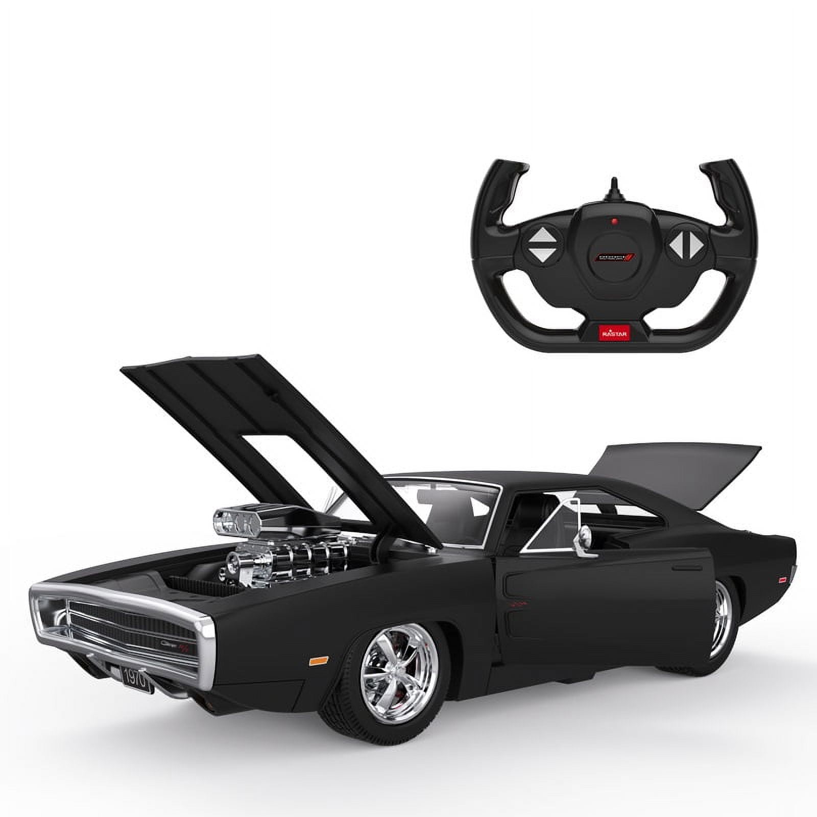 RASTAR RC Car 1/16 Scale 2.4Ghz Remote Control 1970 Dodge Charger R/T with  Engine Version R/C Toy Car Model Vehicle…