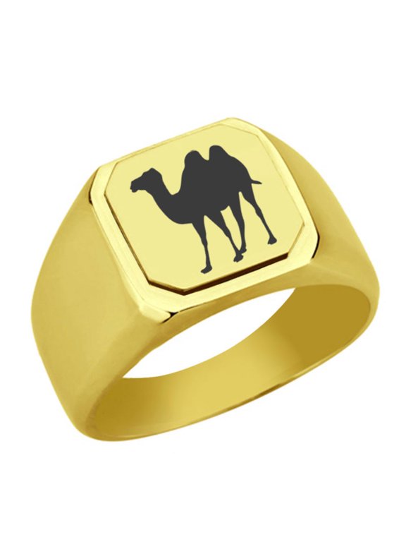 Kangaroo Stainless Steel Signet Ring