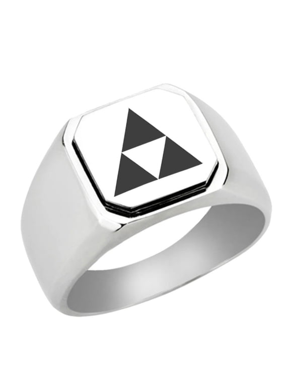 Zelda Triforce Stainless Steel Signet Ring