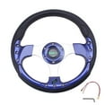 thumbnail image 1 of RASTP 13" 320mm Universal Blue Drifting Racing Lightweight Sport Steering Wheel STW018, 1 of 5