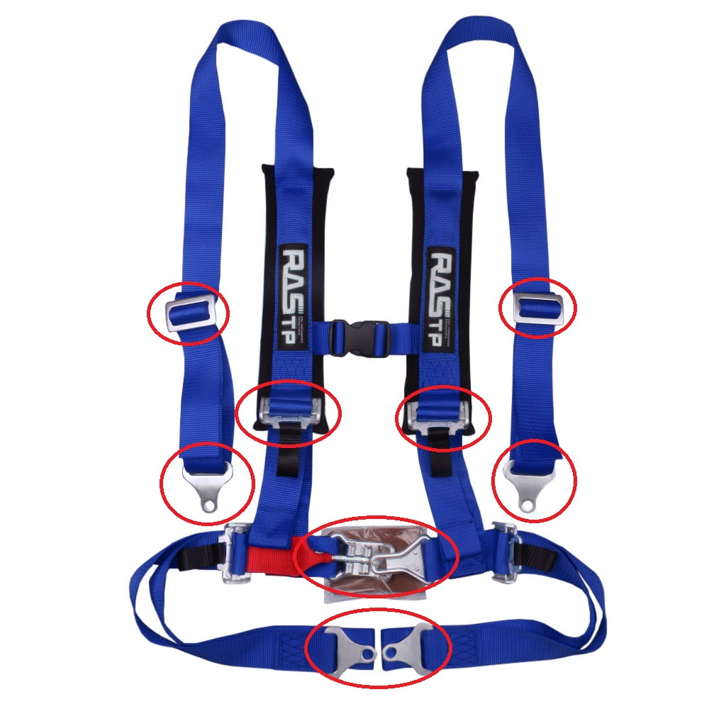 RASTP Blue Universal 2 4 Point Camlock Quick Release Seat Belt Harness Racing Car BAG036 Walmart