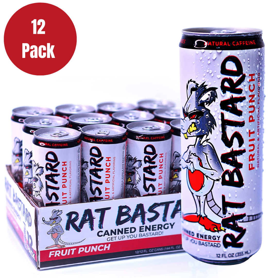 RAT BASTARD Energy Drink SugarFree Caffeinated Beverage Infused with