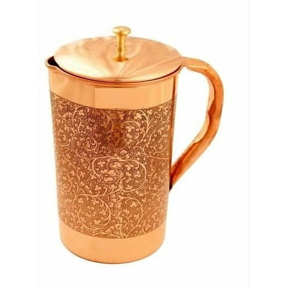 RATAN ENTERPRISES Pure Copper Embossed Jug