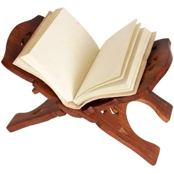 RATAN ENTERPRISES Wooden Rahel Stand and Holy Book Stand for Pooja Reading Geeta Bible Quran Books